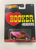 Hot Wheels 1/64 Pop Culture Hooker Headers Custom 77 Dodge Van Red