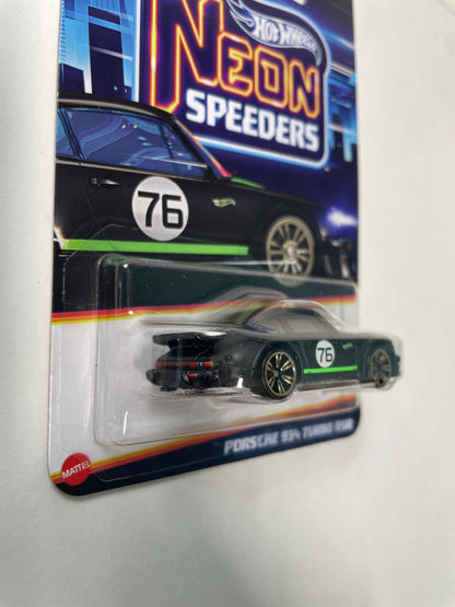Hot Wheels 1/64 Neon Speeders Porsche 934 Turbo RSR Black & Green