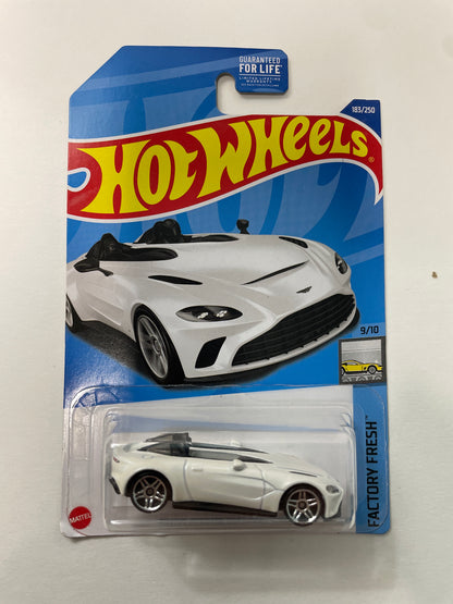Hot Wheels 1/64 Aston Martin V12 Speedster White - Damaged Box
