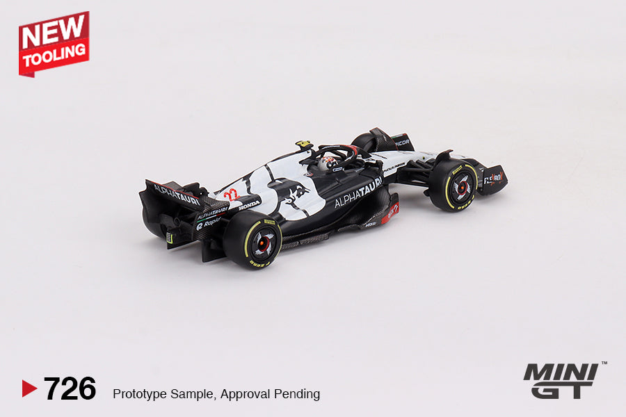 Mini GT 1/64 AlphaTauri AT04 #22 2023 F1 2023 Australian GP Yuki Tsunoda Black