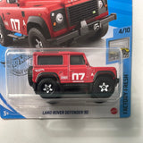 Hot Wheels 1/64 Land Rover Defender 90 Red