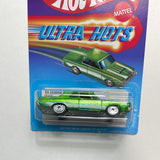 Hot Wheels 1/64 Ultra Hots ‘64 Dodge 330 Green - Damaged Card
