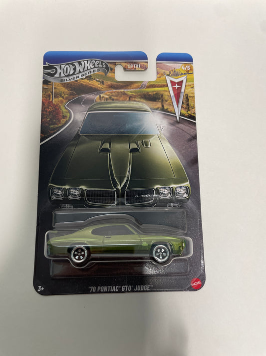 Hot Wheels 1/64 Silver Series Pontiac '70 Pontiac GTO Judge Green - JKY13