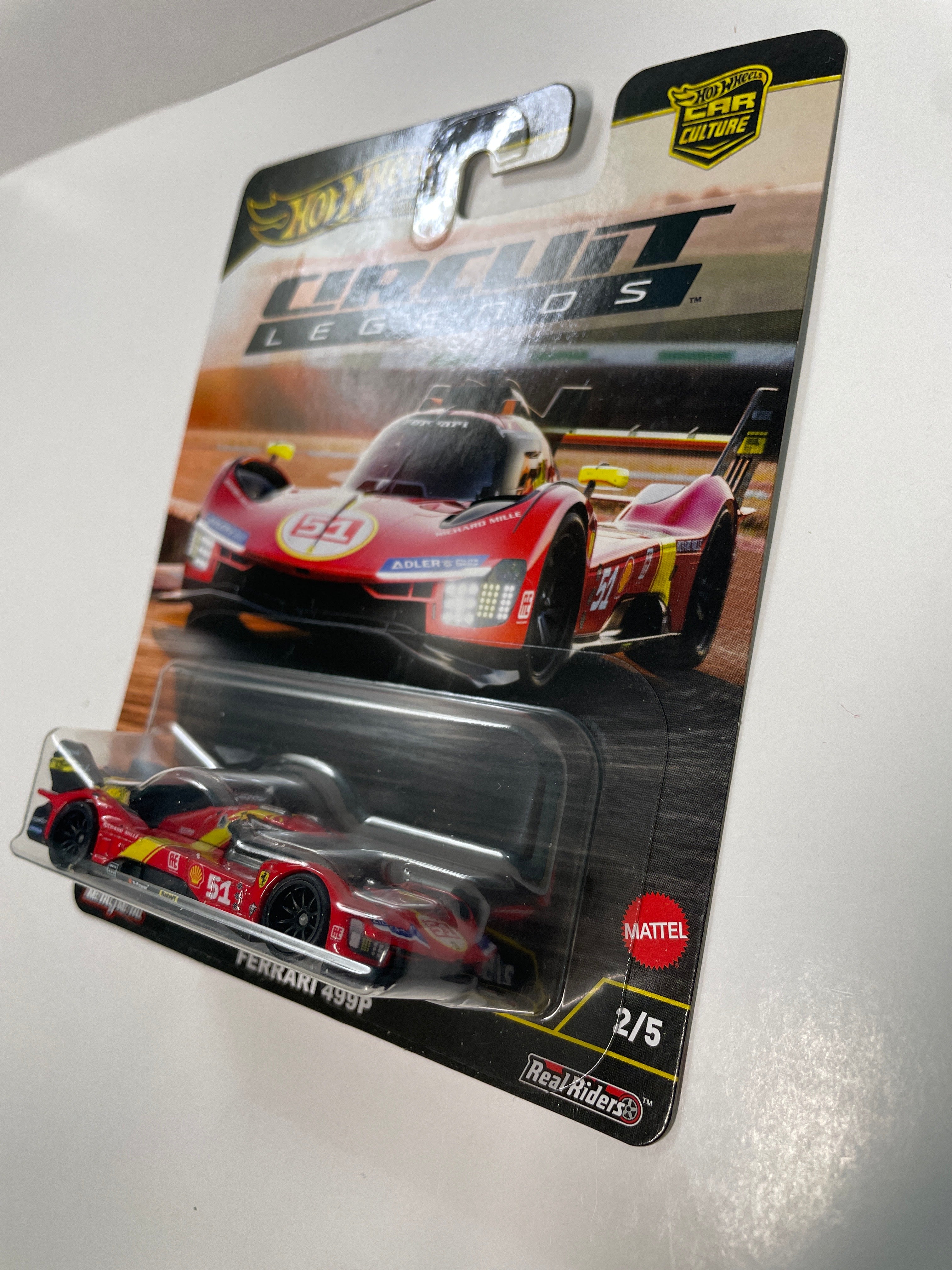 Hot Wheels 1/64 Car Culture Circuit Legends Ferrari 499P Red