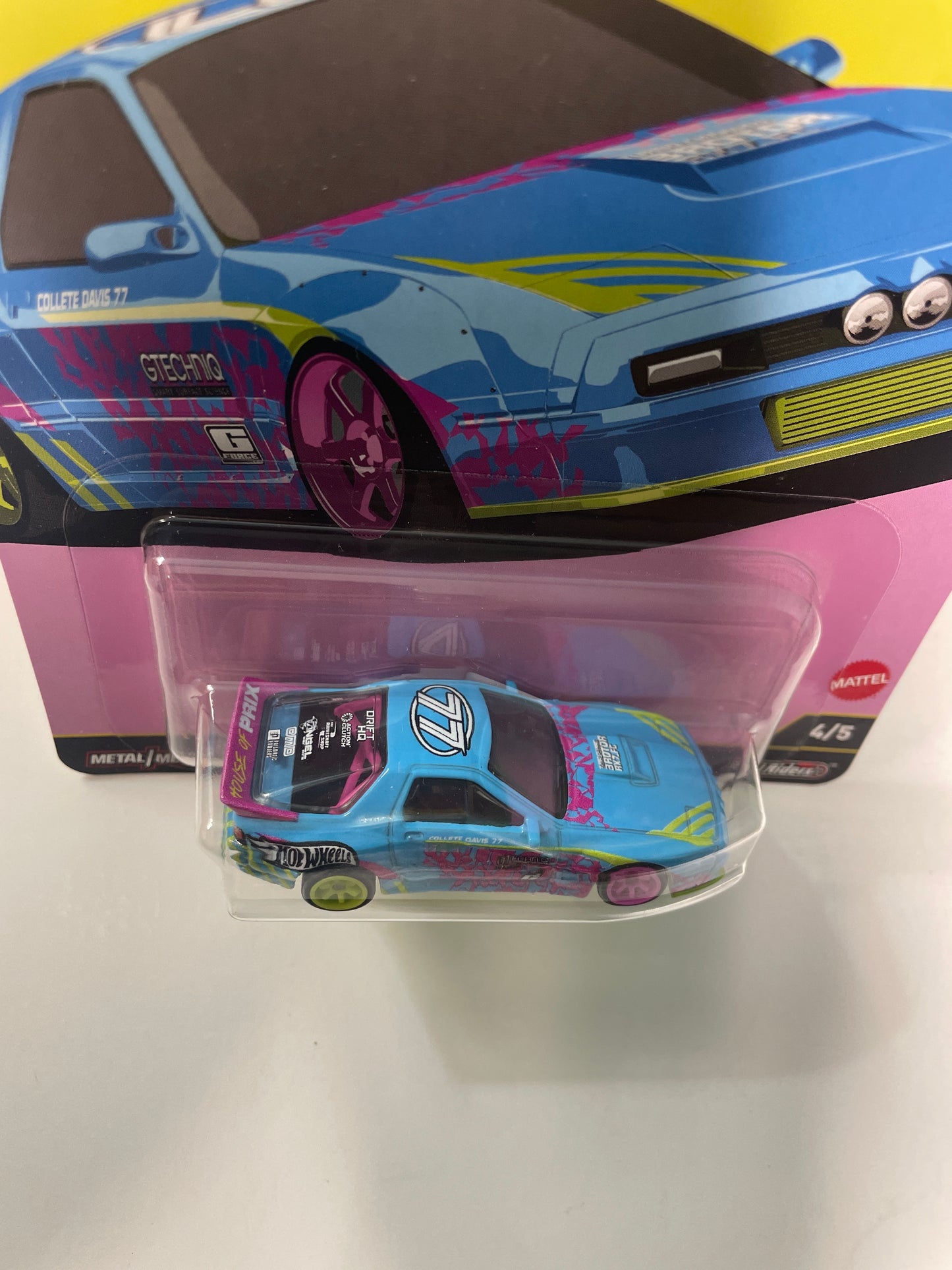 Hot Wheels 1/64 Car Culture Silhouettes Mazda RX7 FC Pandem Blue