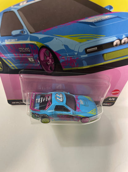 Hot Wheels 1/64 Car Culture Silhouettes Mazda RX7 FC Pandem Blue