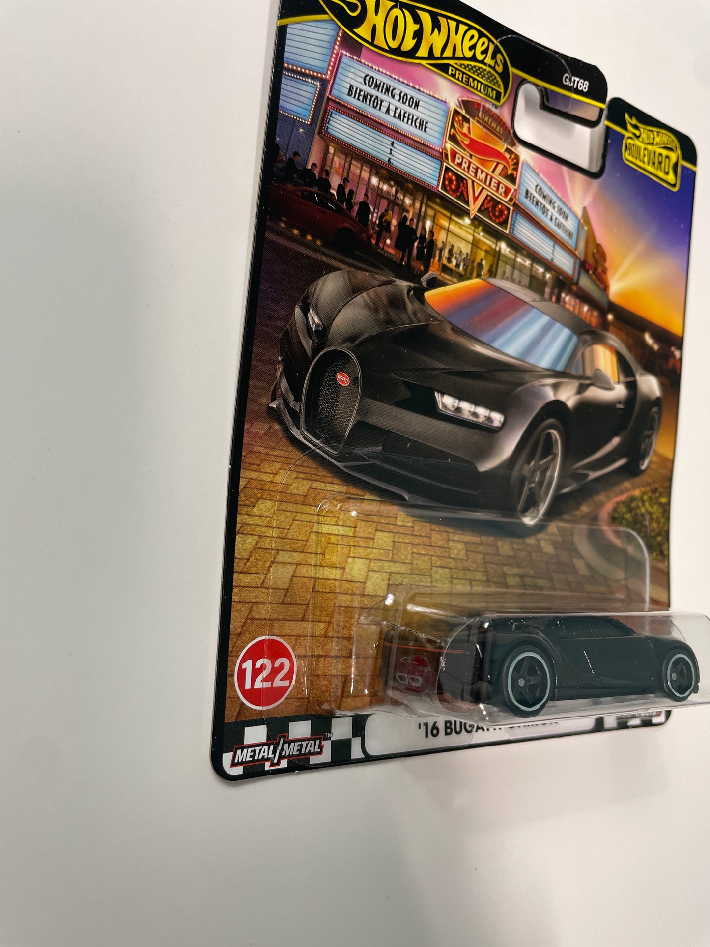 Hot Wheels 1/64 Boulevard Mix B ‘16 Bugatti Chiron Black