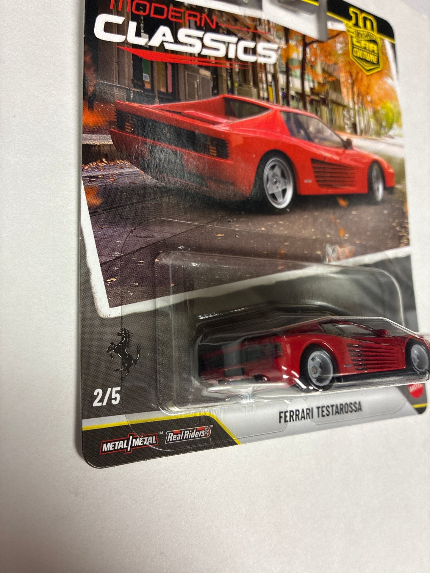 Hot Wheels 1/64 Car Culture Modern Classics 2026 Mix S Ferrari Testarossa Red - JKF00 - Damaged Box