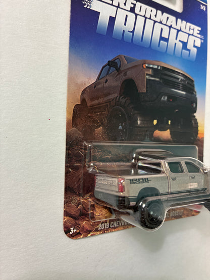 Hot Wheels 1/64 Silver Series Performance Trucks 2019 Chevrolet Silverado Trail Boss LT Brown - JKX71