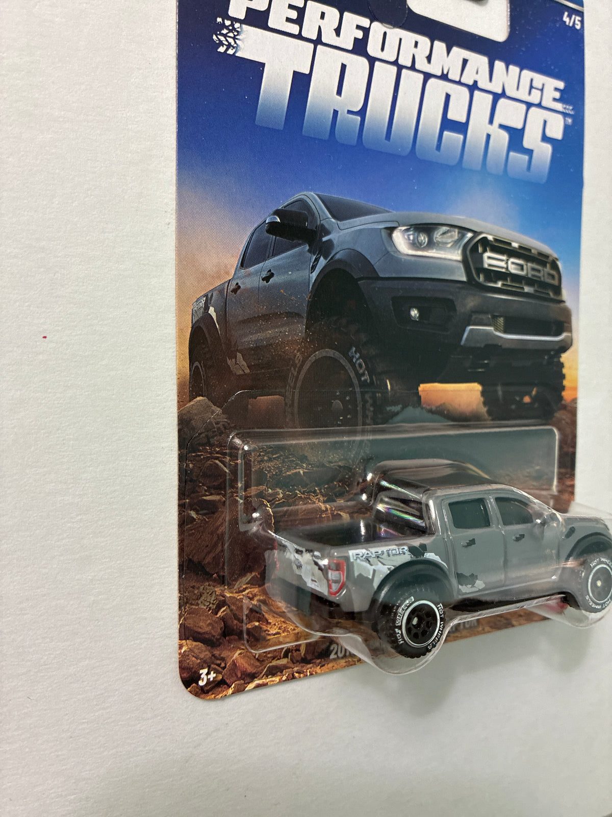 Hot Wheels 1/64 Silver Series Performance Trucks 2019 Ford Ranger Raptor Grey - JKX74