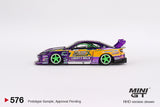 Mini GT 1/64 LB-Super Silhouette Nissan S15 SILVIA #555 2022 Formula Drift Japan Purple