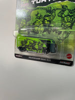 Hot Wheels 1/64 Pop Culture Teenage Mutant Ninja Turtles Volkswagen Drag Bus Green