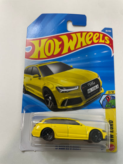 Hot Wheels 1/64 ‘17 Audi RS 6 Avant Yellow - Damaged Box