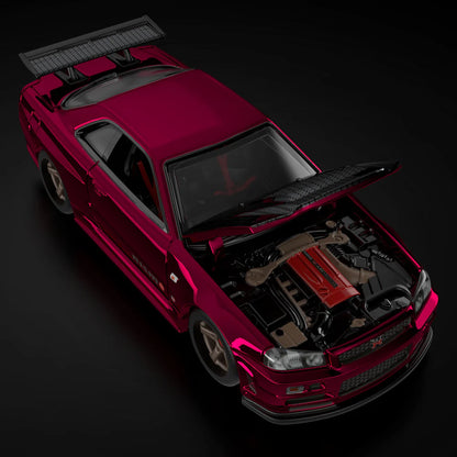 Hot Wheels 1/64 RLC 2024 Selections Car Nissan Skyline GT-R (BNR34) Red