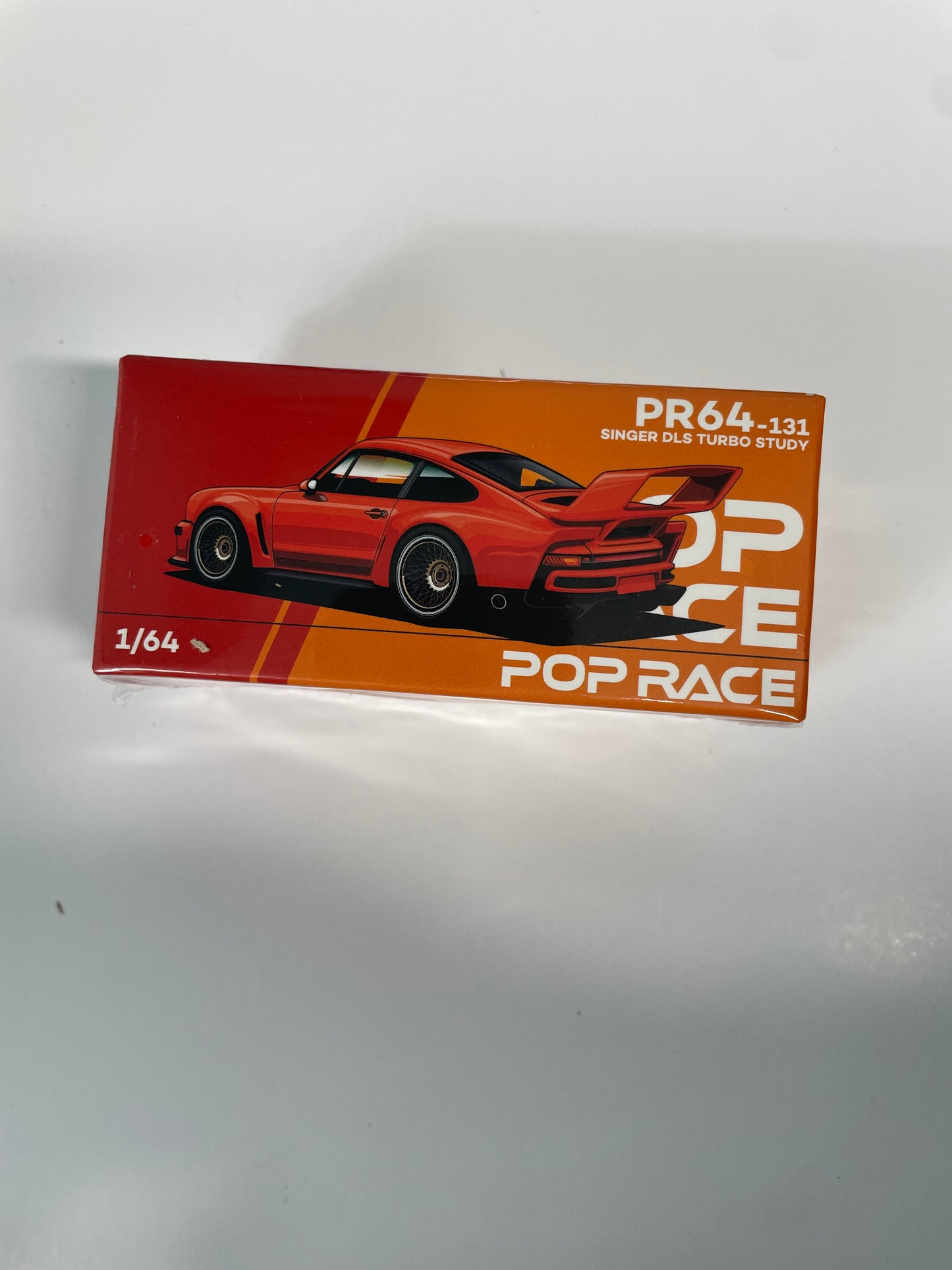 Pop Race 1/64 Porsche Singer DLS Turbo Study Orange - PR64-0131