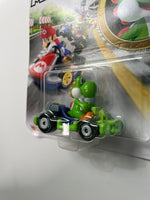 Hot Wheels 1/64 Mario Kart Yoshi w/ Pipe Frame Green