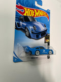 Hot Wheels 1/64 Porsche 934.5 Blue - Damaged Card