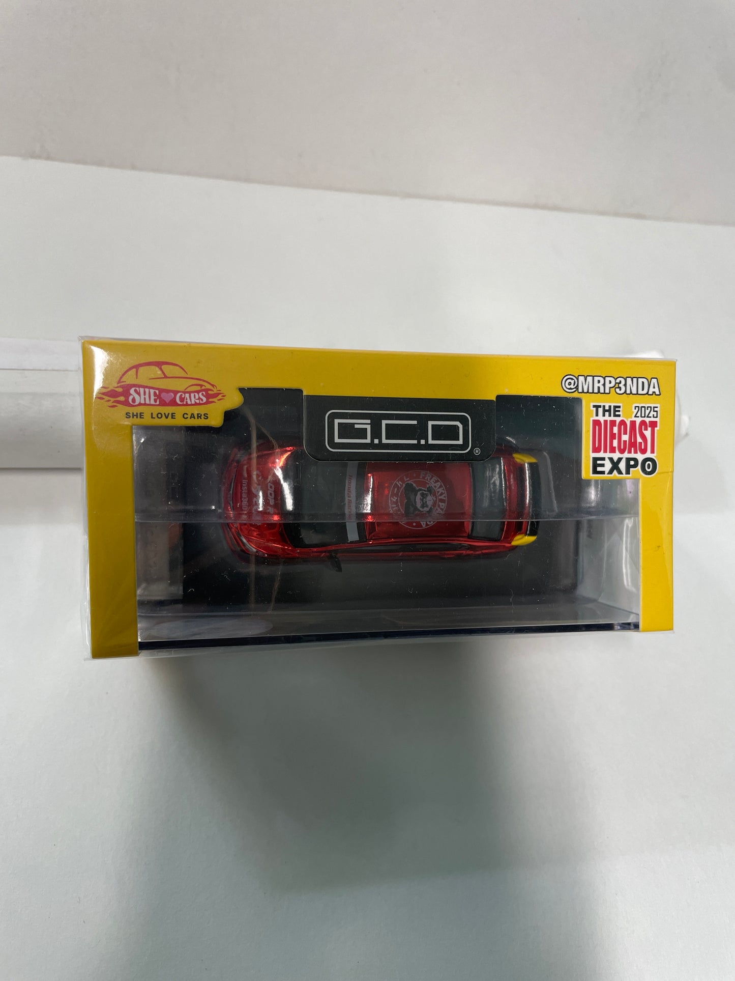 GCD 1/64 Honda Civic Type R FD2 Red Chrome Freaky Panda - The Diecast Expo 2025 Singapore Dinner Exclusive