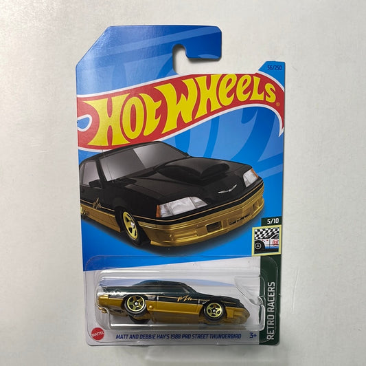 Hot Wheels 1/64 Matt and Debbie Hay’s 1988 Pro Street Thunderbird Black