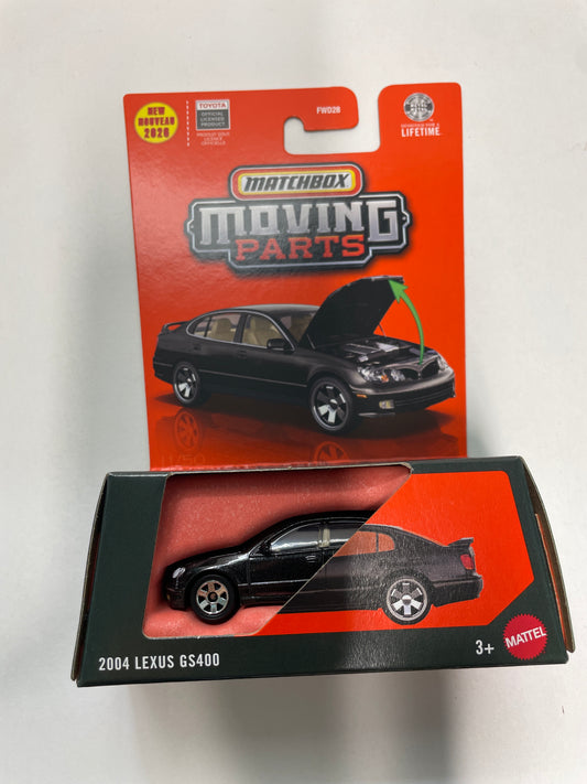 Matchbox 1/64 Moving Parts 2004 Lexus GS400 Black - JHV27 - Damaged Box