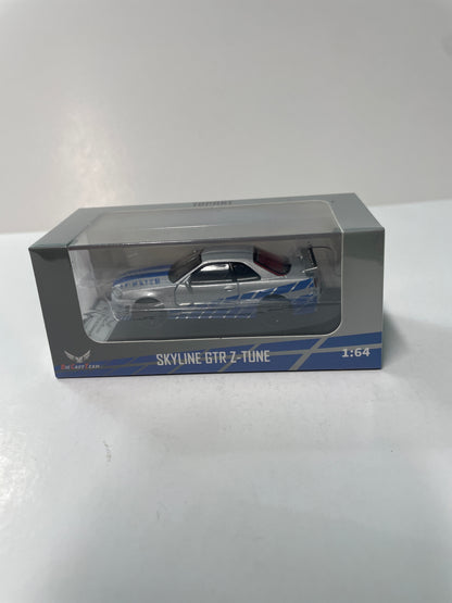DCT 1/64 Fast and Furious Nissan Skyline GTR Z-Tune Silver & Blue