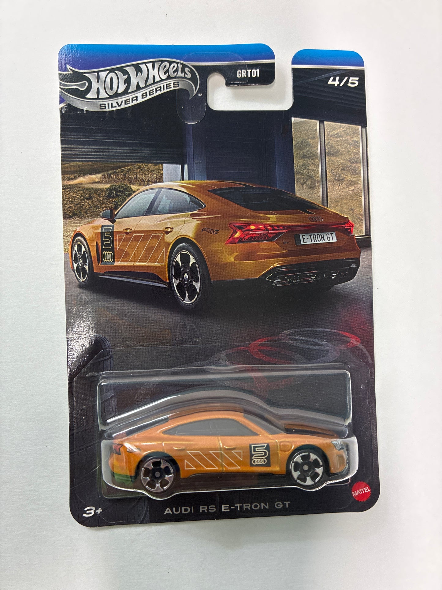 Hot Wheels 1/64 Silver Series Audi RS E-Tron GT Orange - JKY18