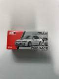 Pop Race 1/64 IDE Mitsubishi Lancer Evolution IV White