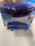 Hot Wheels 1/64 2019 Kia Stinger GT Blue - Damaged Card