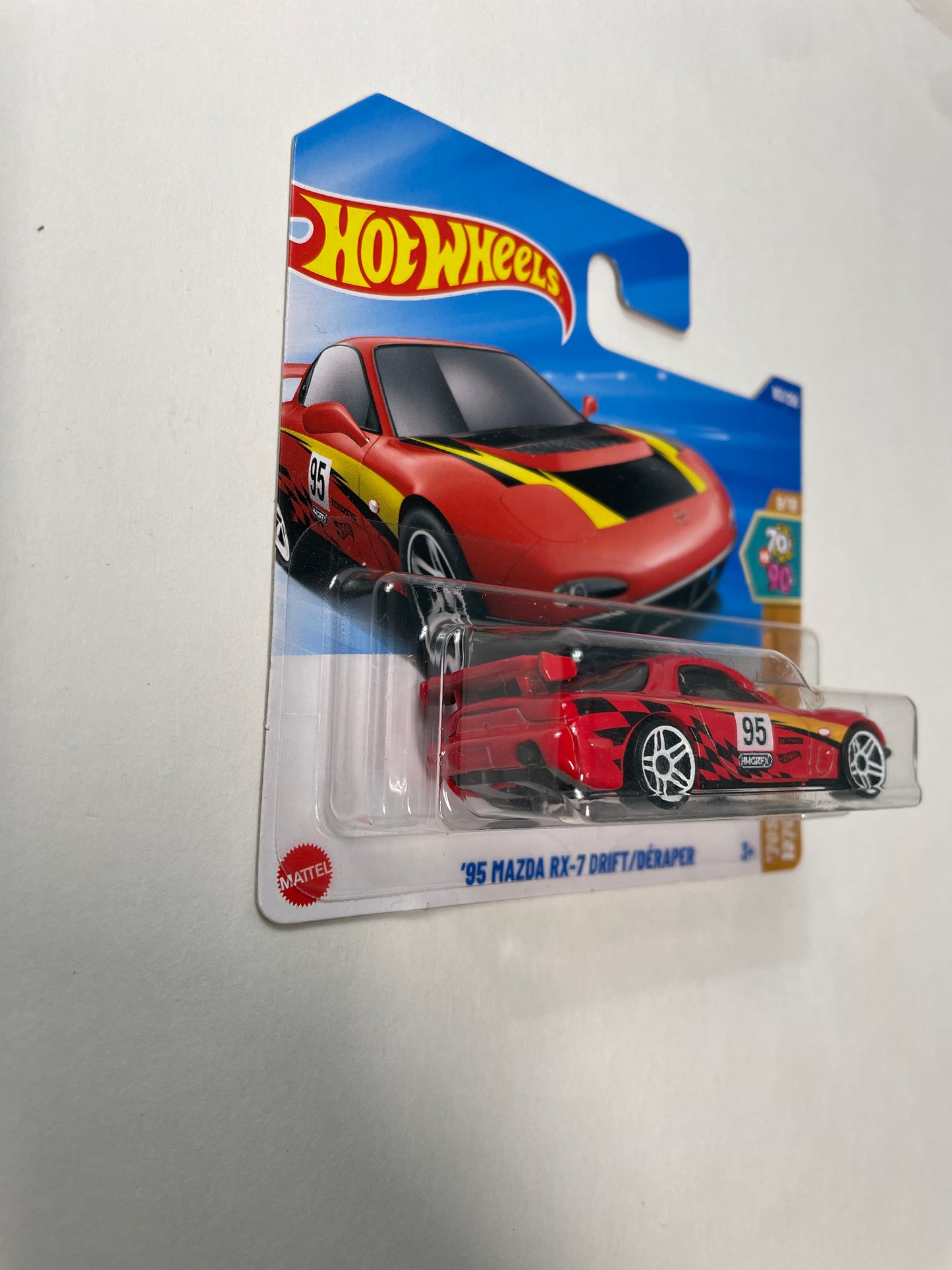Hot Wheels 1/64 ‘95 Mazda RX-7 Drift/ Déraper Short Card Red