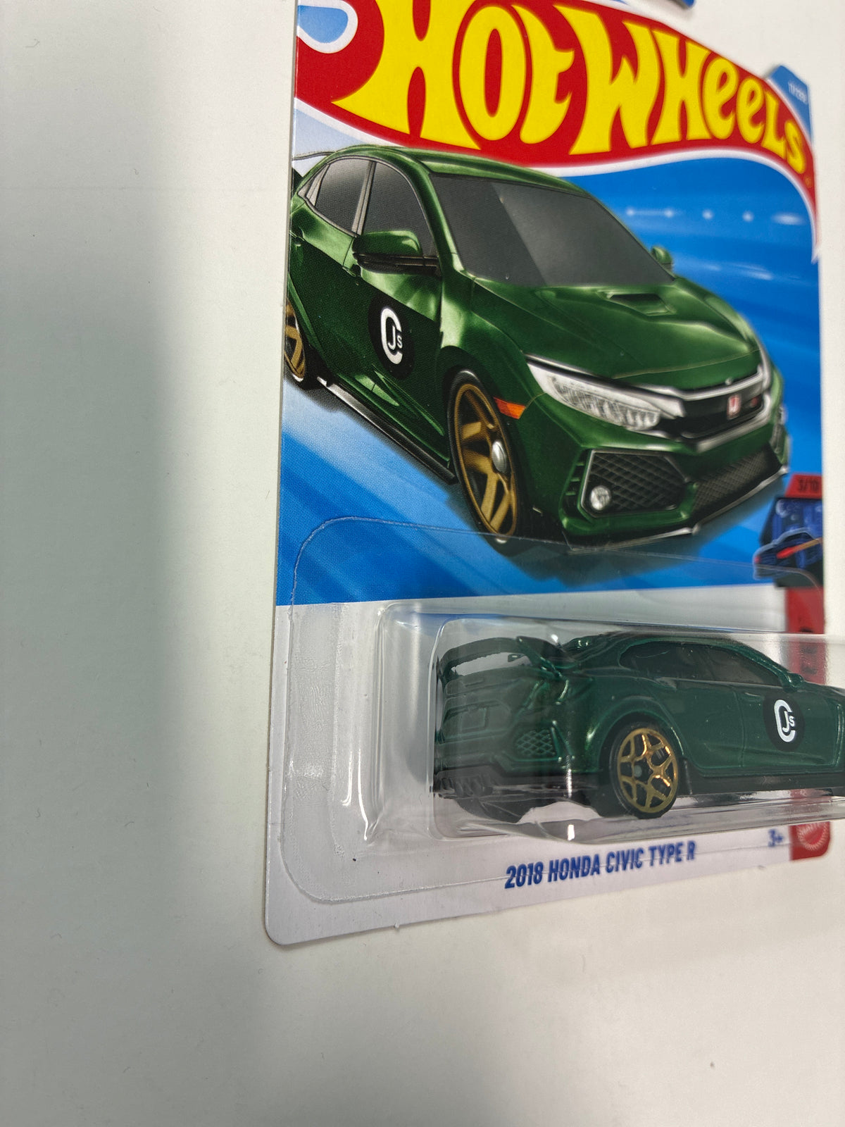 Hot Wheels 1/64 2018 Honda Civic Type R Green
