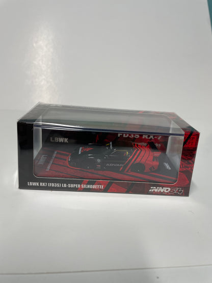 Inno64 1/64 LBWK Mazda RX7 (FD3S) LB-Super Silhouette Avan Black & Red