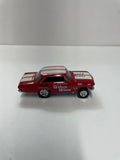 *Loose* Hot Wheels 1/64 Car Culture ‘64 Chevy Nova Gasser Red & White