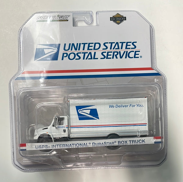 1/64 Greenlight HD Trucks United States Postal Service USPS International Durastar Box Truck White