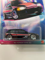 Hot Wheels 1/64 90s Street Scene ‘92 Honda Civic EG Black