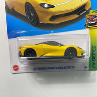 Hot Wheels 1/64 Automobili Pinninfarina Battista Yellow