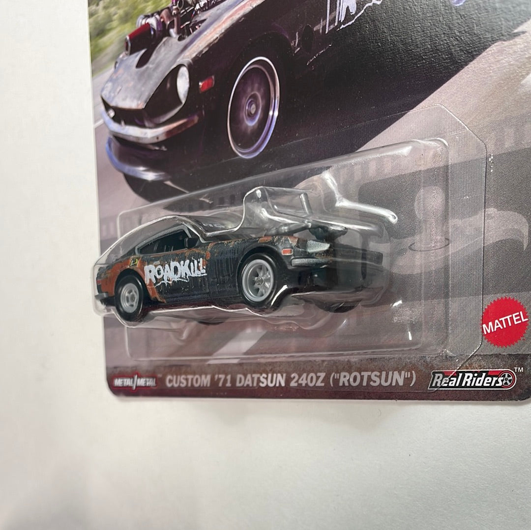 Hot Wheels 1/64 Pop Culture Roadkill Rotsun Custom ‘71 Datsun 240Z (Rotsun) Black