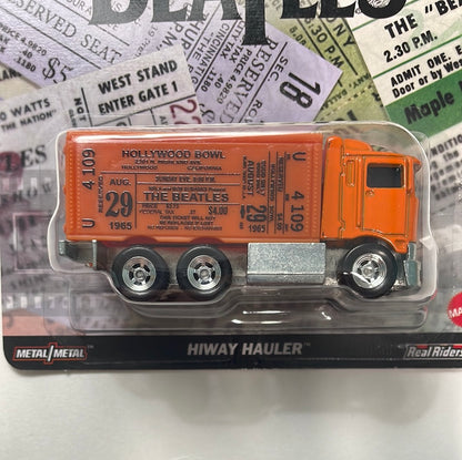 Hot Wheels 1/64 Pop Culture The Beatles Hiway Hauler Orange