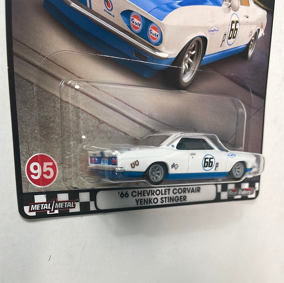 Hot Wheels 1/64 Boulevard Mix U ‘66 Chevrolet Corvair Yenko Stinger White & Blue