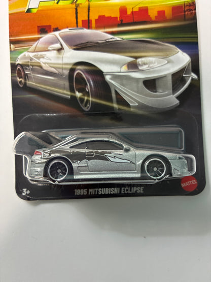 Hot Wheels 1/64 Silver Series Fast & Furious 1995 Mitsubishi Eclipse Silver - JKX22 - Damaged Box