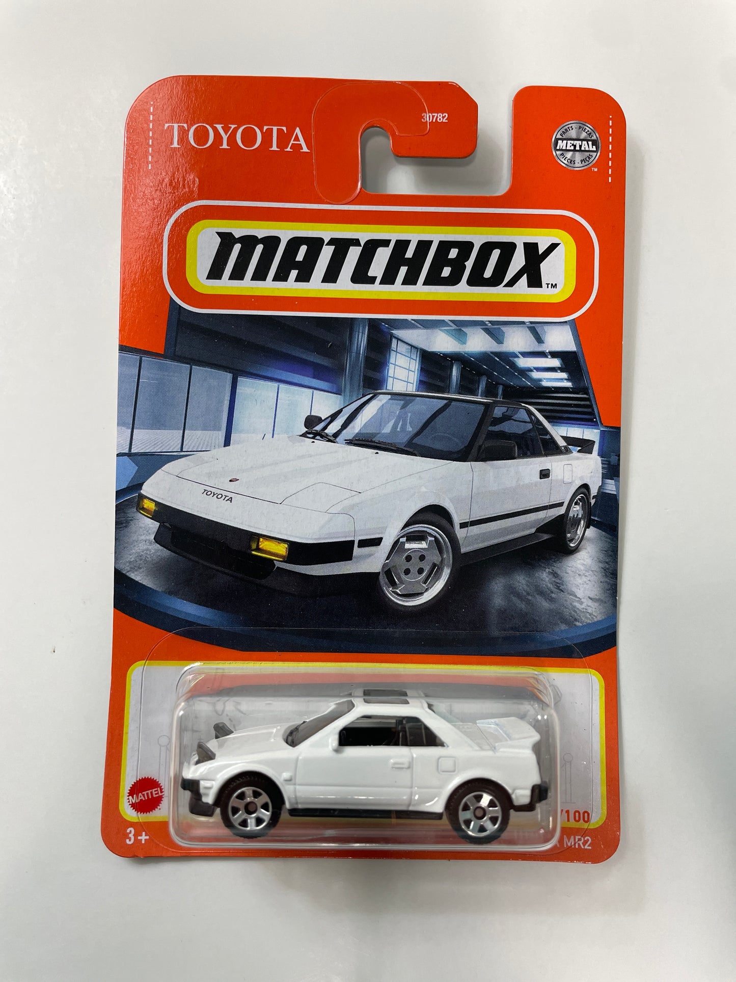 Matchbox 1/64 1984 Toyota MR2 AW11 (Opened Headlights) White