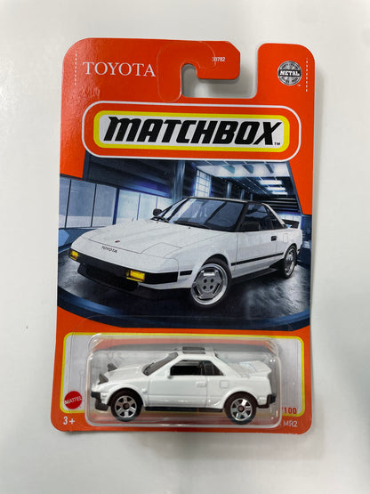 Matchbox 1/64 1984 Toyota MR2 AW11 (Opened Headlights) White