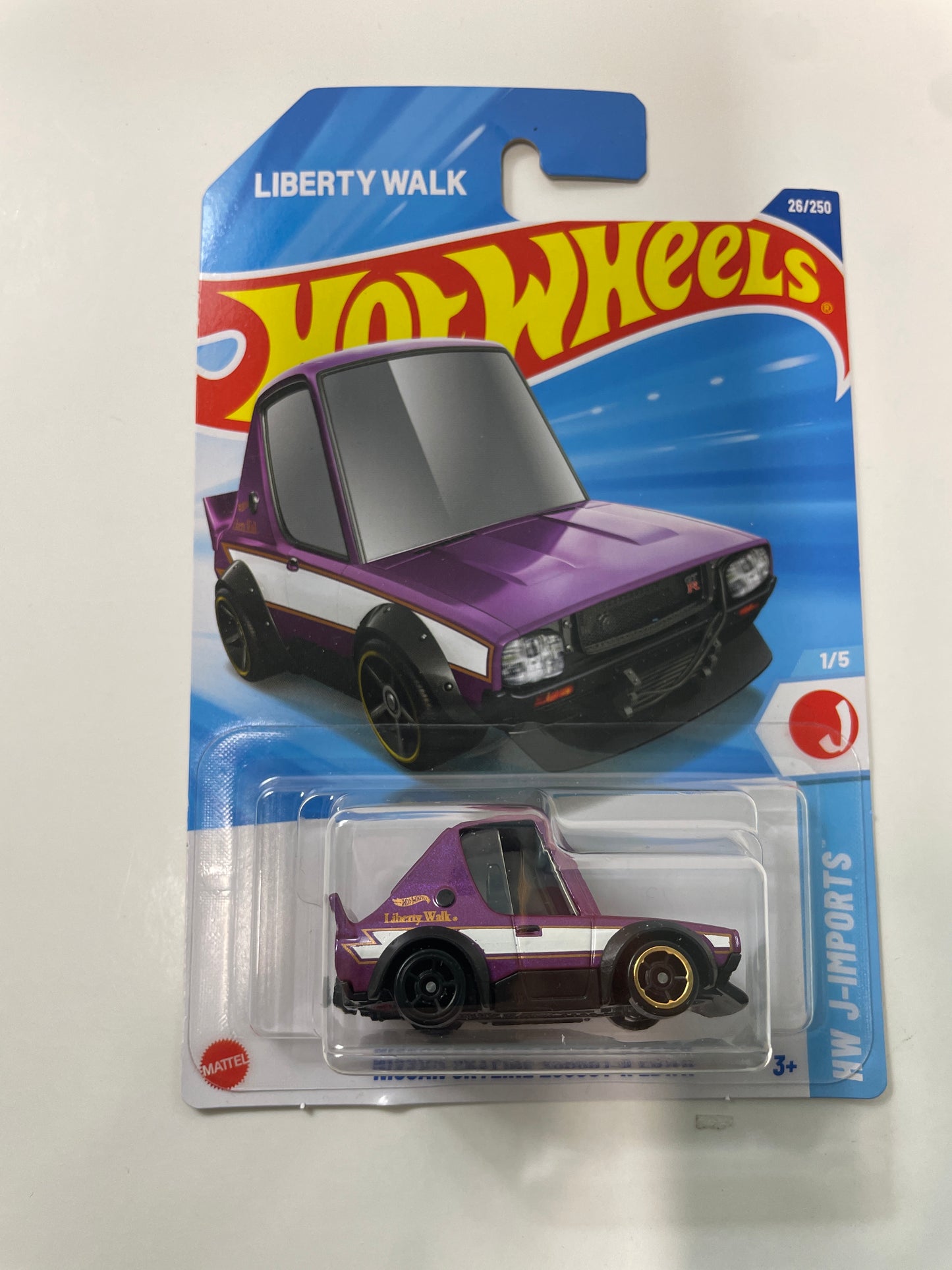 Hot Wheels 1/64 Nissan Skyline 2000GT-R LBWK Purple - Error (Read description)