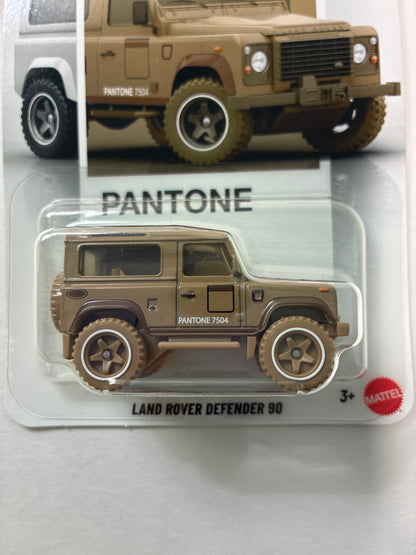 Hot Wheels 1/64 Silver Series Pantone #7504 Land Rover Defender 90 Brown - JKY62