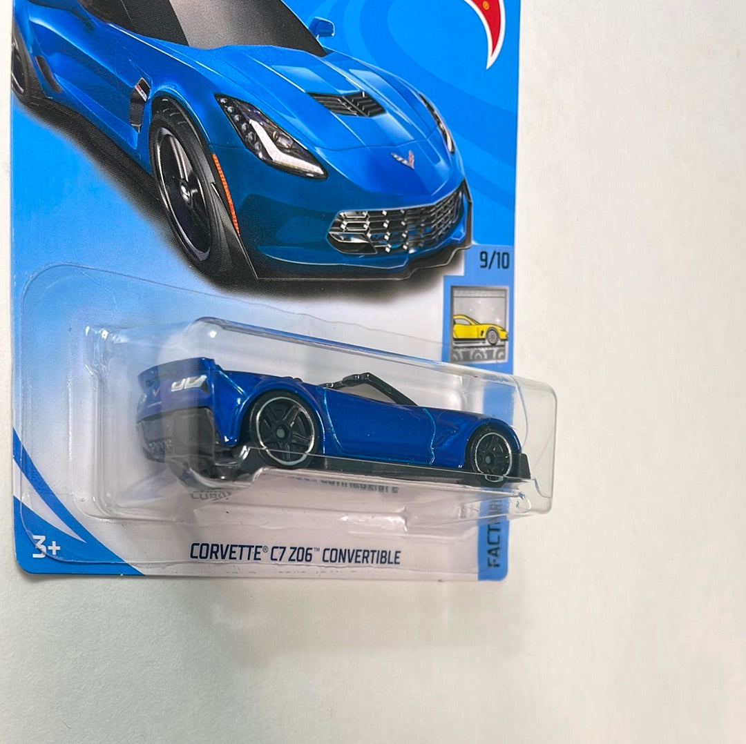 Hot Wheels 1/64 Chevrolet Corvette C7 Z06 Convertible Blue