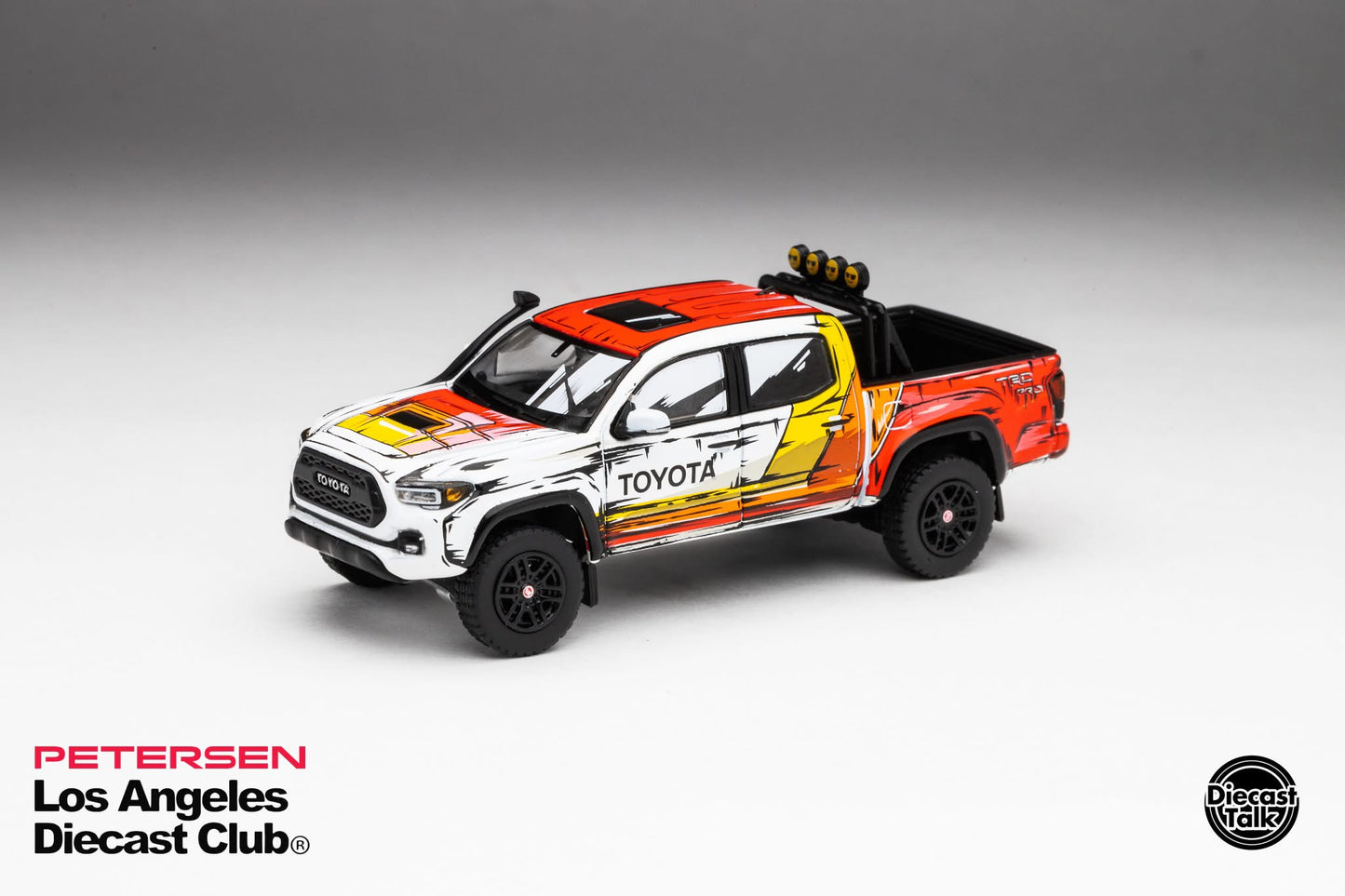 GCD 1/64 Los Angeles Diecast Club Exclusive Toyota Tacoma TRD PRO White & Red