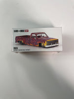 Mini GT x Kaido House 1/64 Chevrolet Silverado Dually On Fire V1 Red