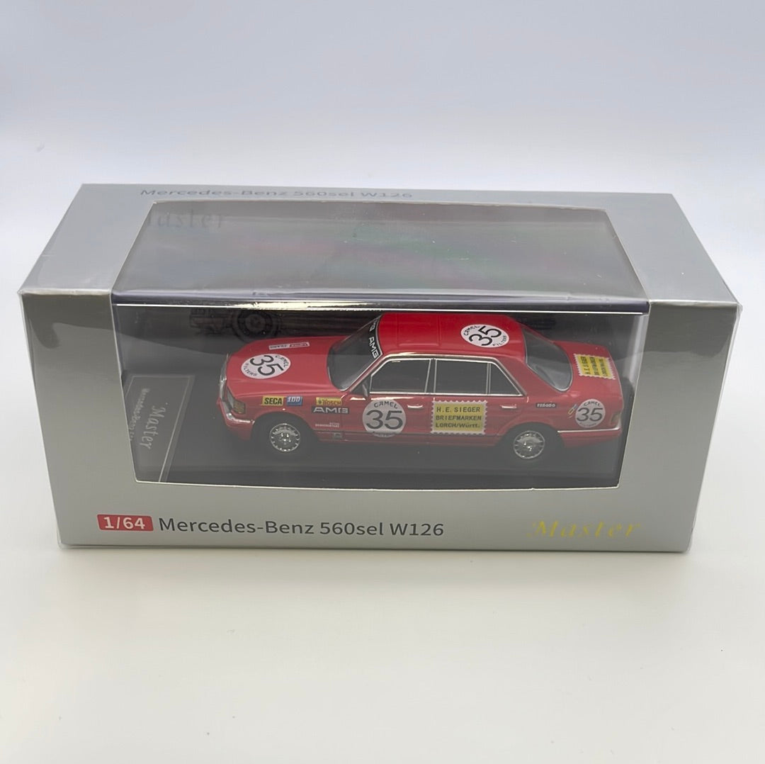 1/64 Master Mercedes-Benz 560sel W126 Red