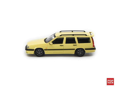 Pop Race 1/64 Volvo 850 T-5R Estate Cream Yellow