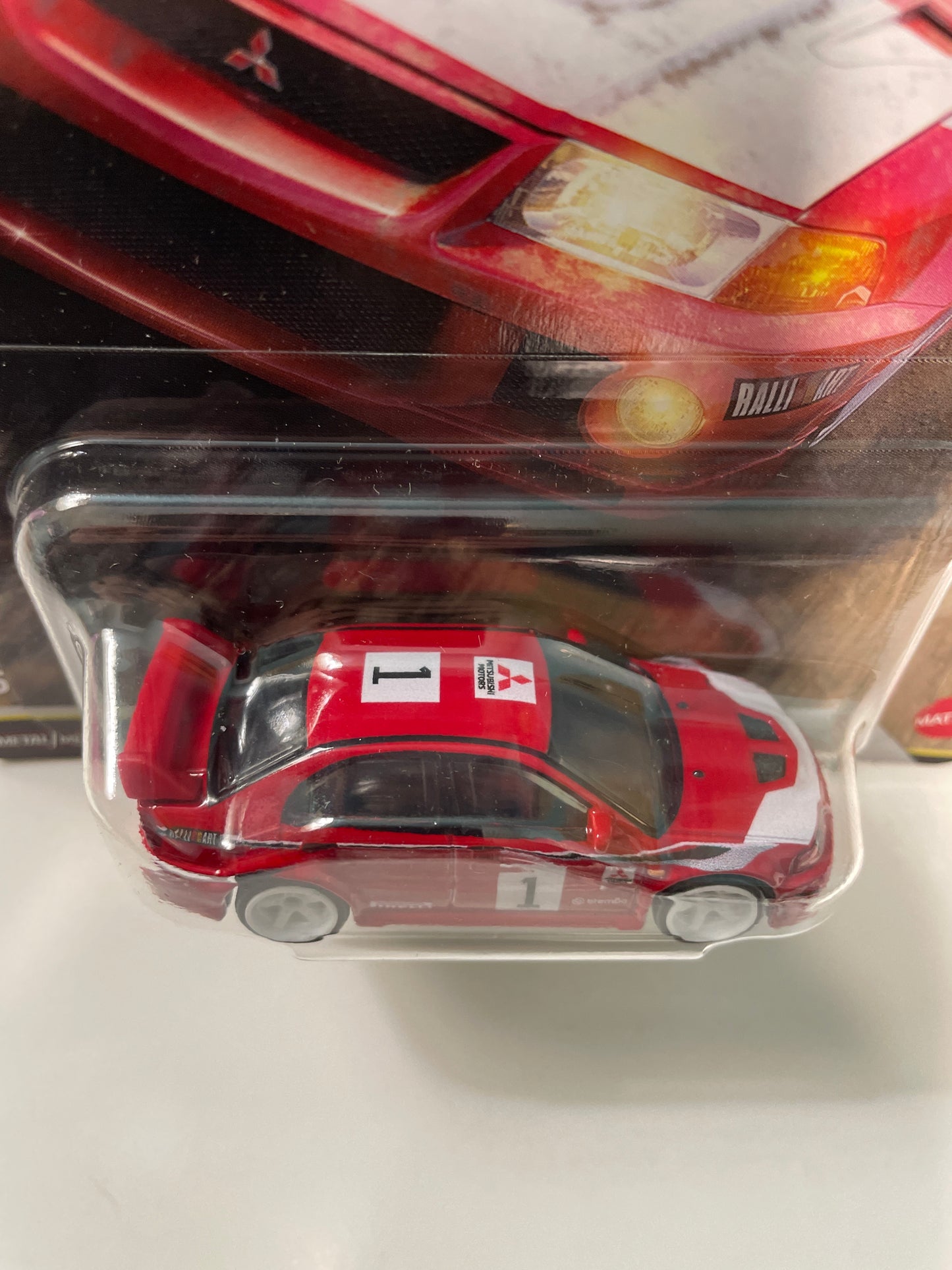 Hot Wheels 1/64 Car Culture Thrill Climbers Mitsubishi Lancer Evolution VI Red - JKF19 - Damaged Box