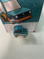 Hot Wheels 1/64 Pearl & Chrome Tooned Volkswagen Golf MKI Teal & Gold